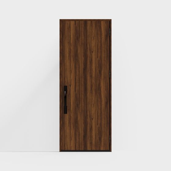 Stylish Low Polygon Door 3D model