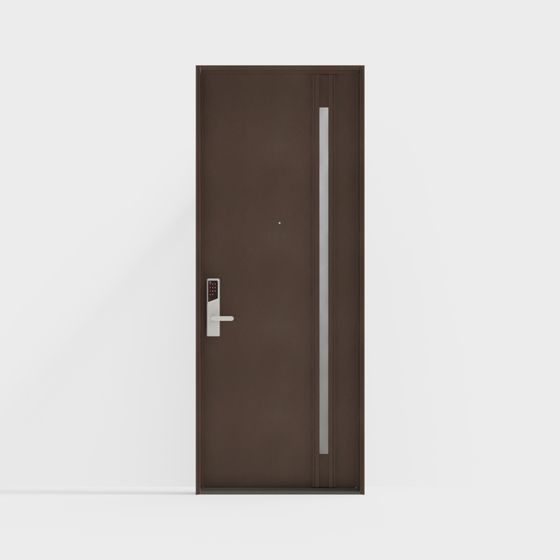LIXIL Holztür - Eingangstür - G03 Einzeltür - G Schwarzbraun (Sprühfarbe) - Innenschicht (in Katzenauge geändert)