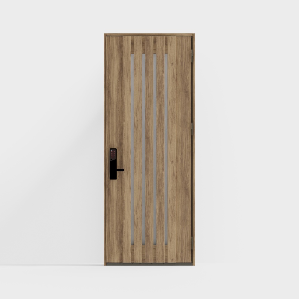 LIXIL -entry door-G04 single door-J teak color (emboss