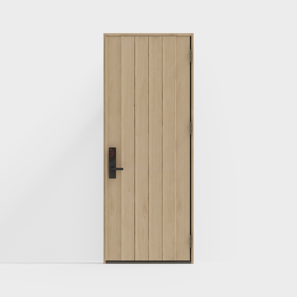 LIXIL -entry door-D02 single door-F light brown (wood