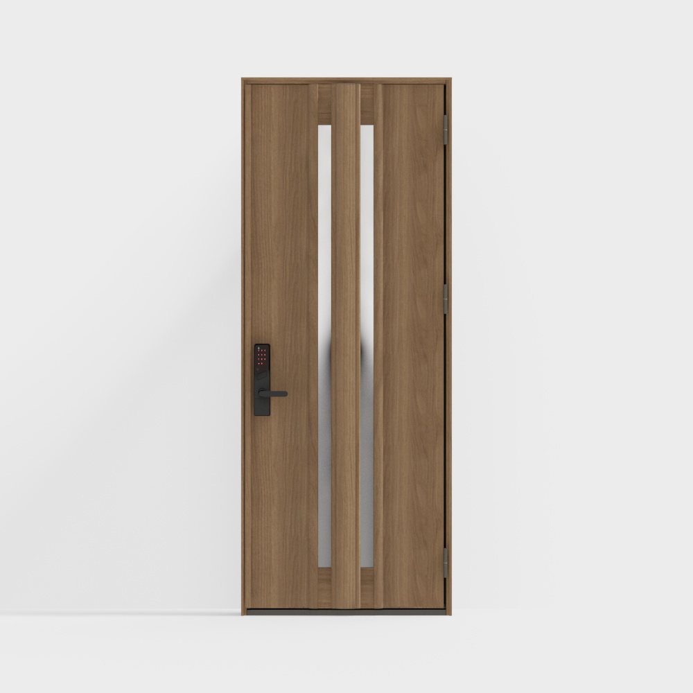 LIXIL Entry Door G02 Single Door C - Book Coffee (Wood)