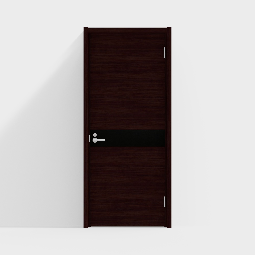 LIXIL wooden door - indoor door - BCC single door - DD black walnut color