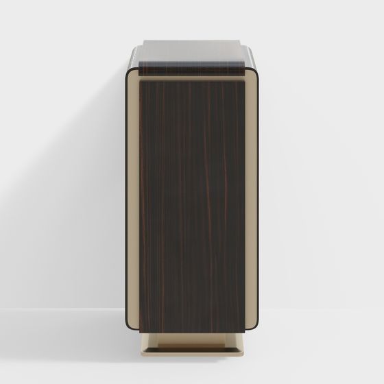 Urban Minimalist Cabinet 3D model for Creative Spaces