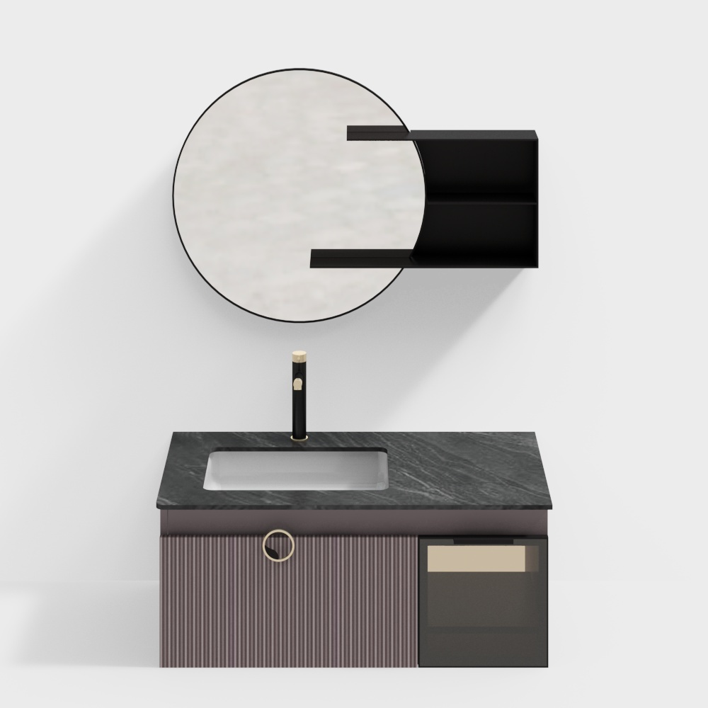 Counter basin cabinet vanity Ceramic wash basin wastafel westafel