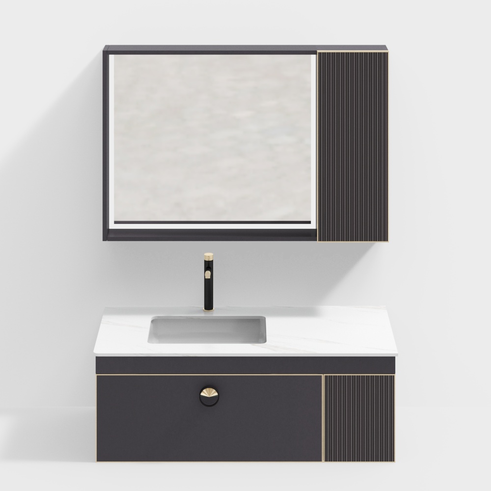 Custom bathroom cabinet