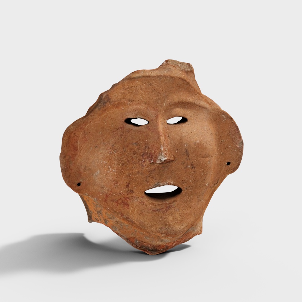 Mystical Terracotta Mask 3D model