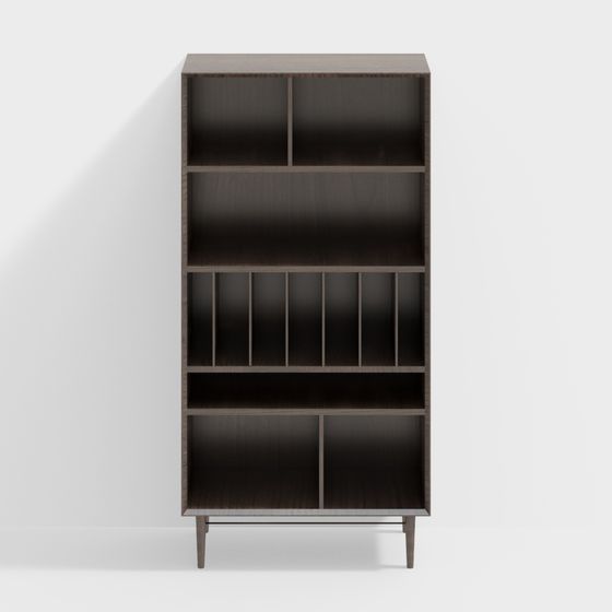 Urban Elegance Bookshelf 3D model for Contemporary Spaces