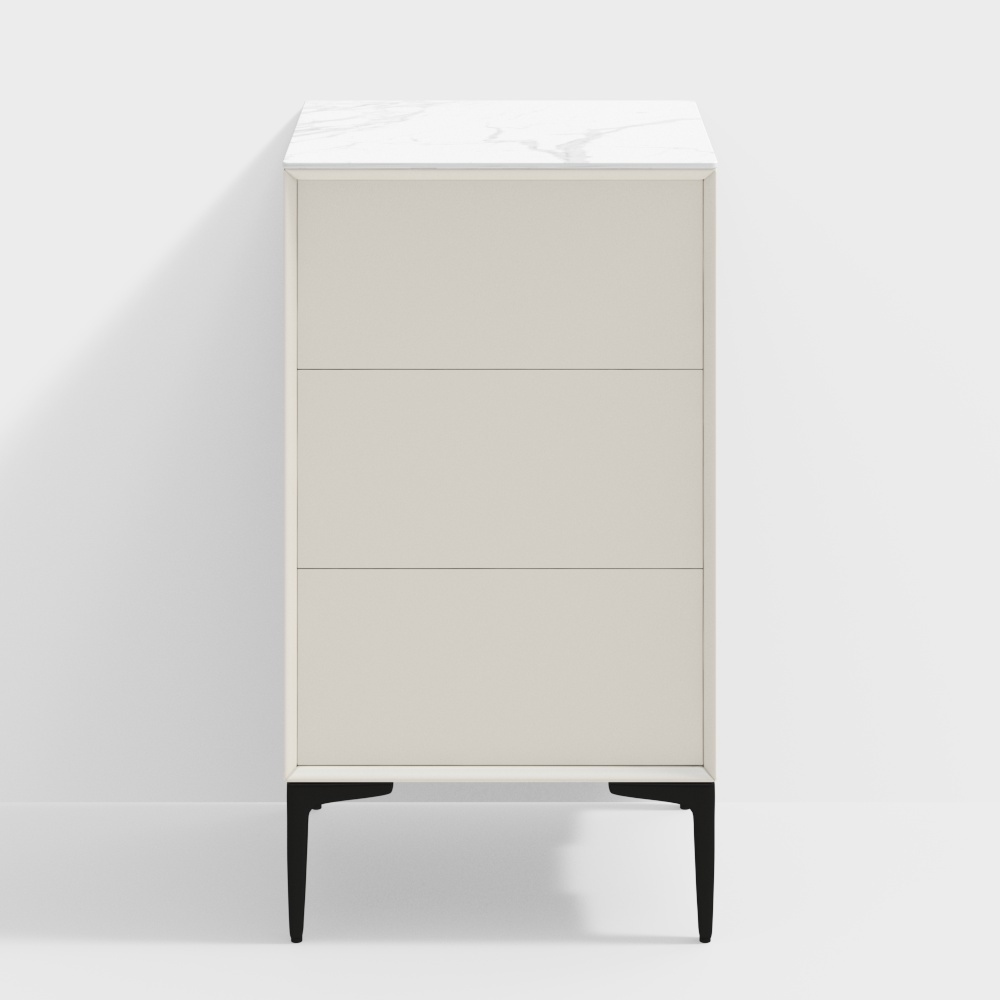 BSJG430E - Lacquered slate chest of drawers