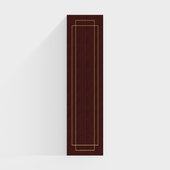 Elegant Wooden Panel 3D model for Modern Spaces