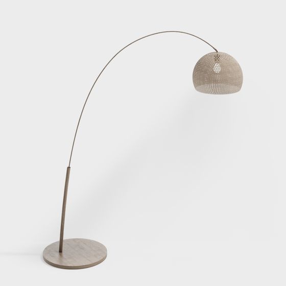 Unique Low-Poly Floor Lamp 3D model