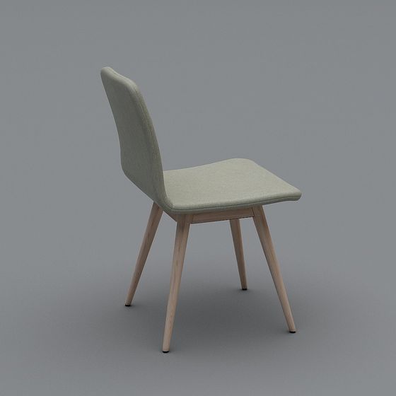 Mid-Century Modern Chair 3D model for Creative Spaces