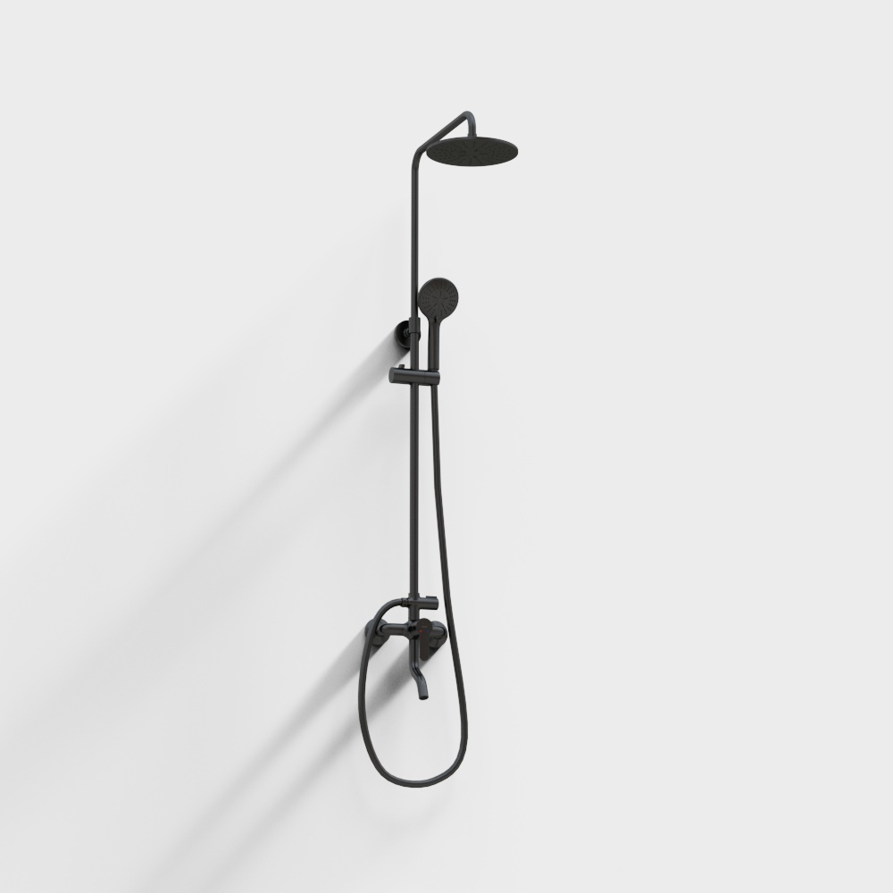 Modern Minimalist Shower System 3D model