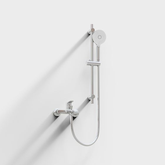 Minimalist Shower System 3D model