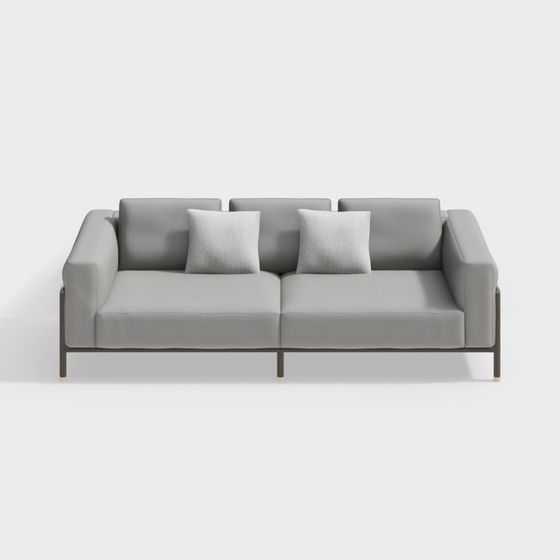 Contemporary 3D Sofa Model for Modern Spaces
