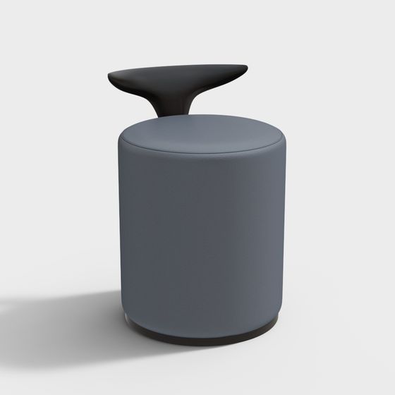 Elegant Round Stool 3D model for Modern Spaces