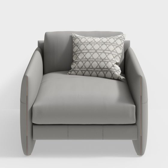 Elegant Urban Sofa 3D model for Creative Spaces
