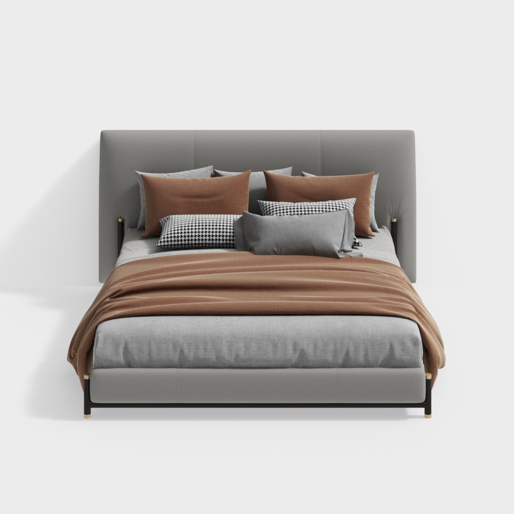 Mô Hình Hình Vuông Đỏ - Tối Giản - Giường Tiêu Chuẩn - ZFS-1931