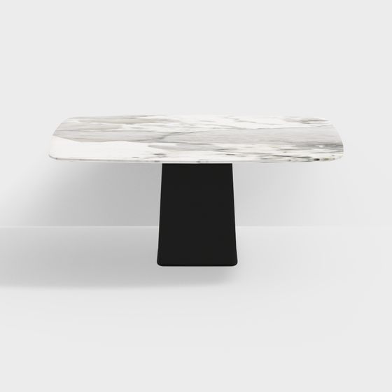 Stylish Marble Dining Table 3D model