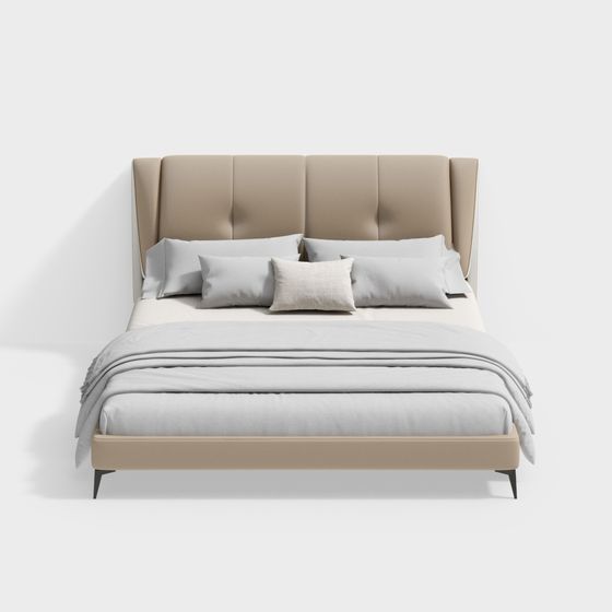 Urban Comfort 3D model Bed for Modern Spaces