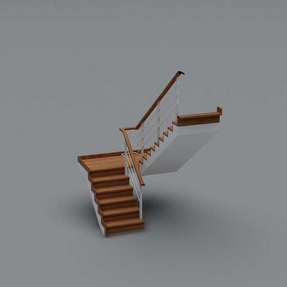 Elegant Staircase 3D Model