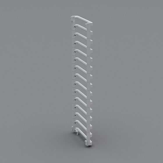 Industrial Ladder 3D model with Low-Polygon Style