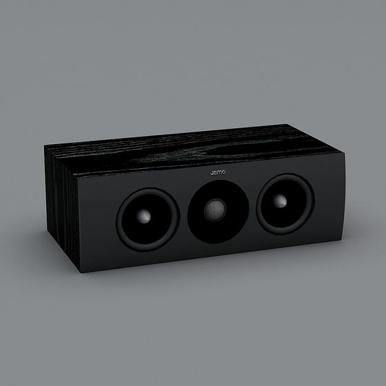 Stylish 3D Speaker Model with Unique Design