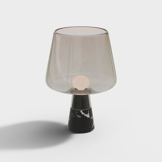 Elegant Low-Poly Table Lamp 3D model
