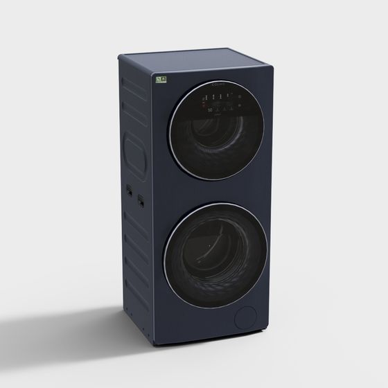 Unique Low-Poly Washing Machine 3D model
