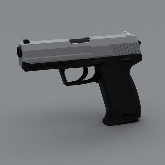 Stylish High-Detail Handgun 3D model