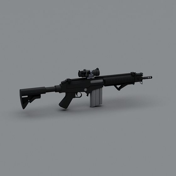 Futuristic Assault Rifle 3D model