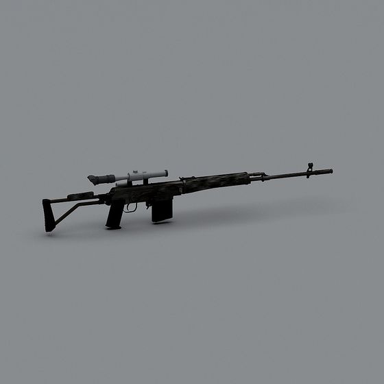High-Detail Sniper Rifle 3D model for Various Applications