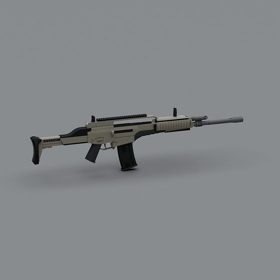 Futuristic Assault Rifle 3D model