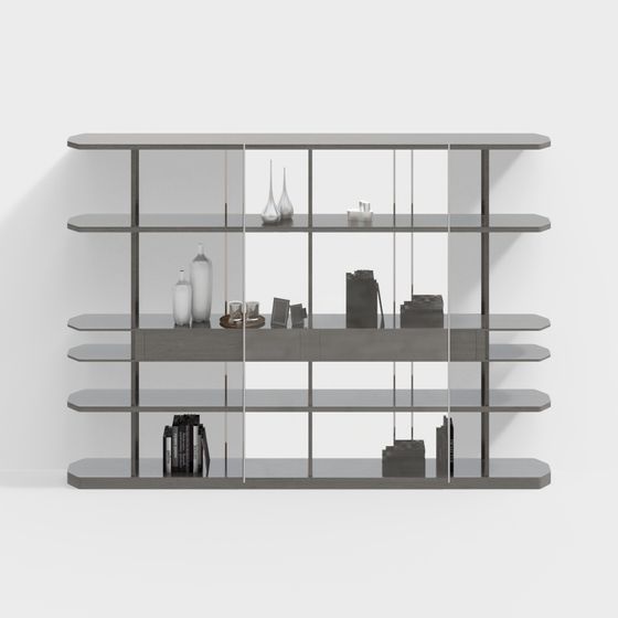 Urban Elegance Bookshelf 3D model