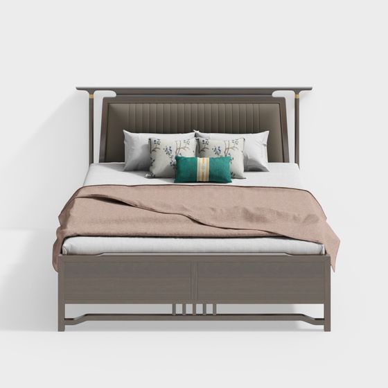Urban Elegance Bed 3D model