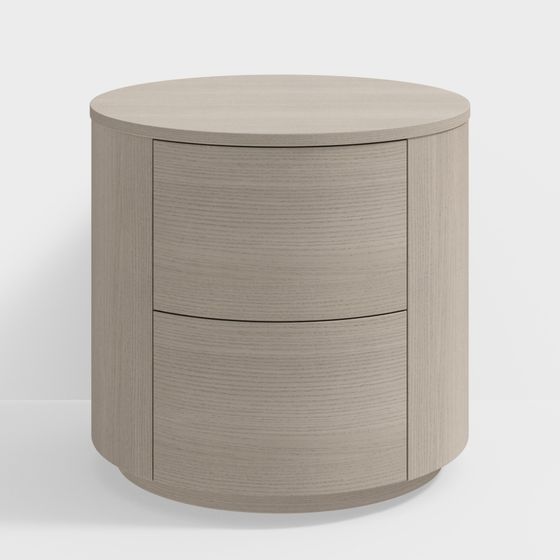 Round Nightstand 3D model