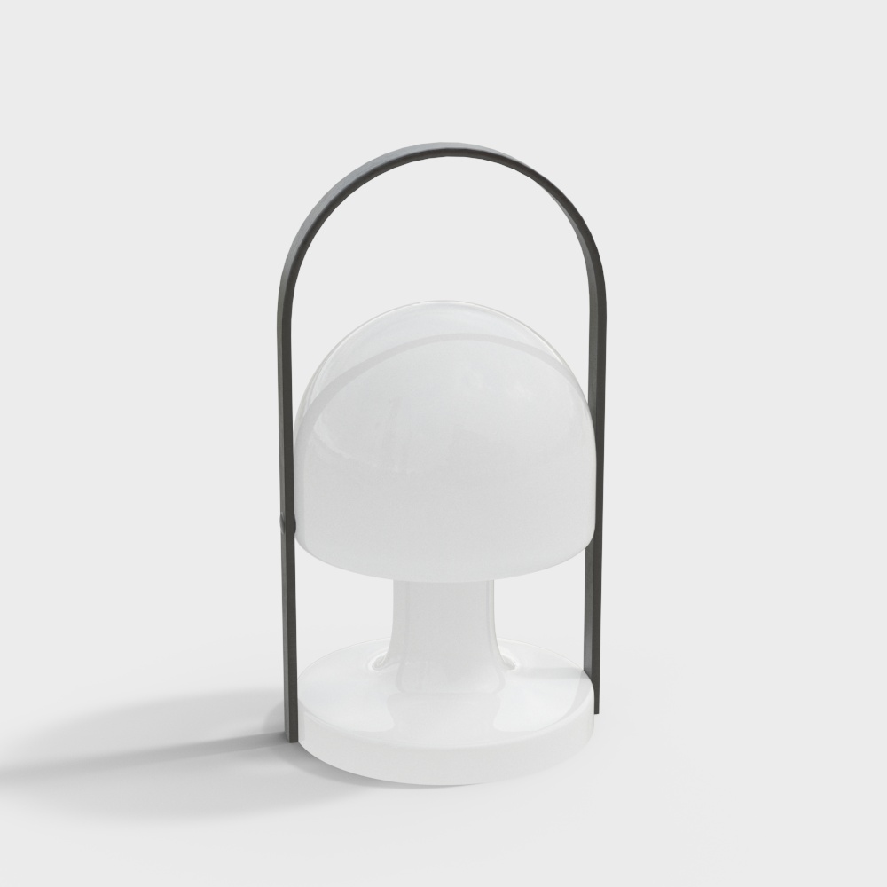 Arched Light Shadow Table Lamp 3D model
