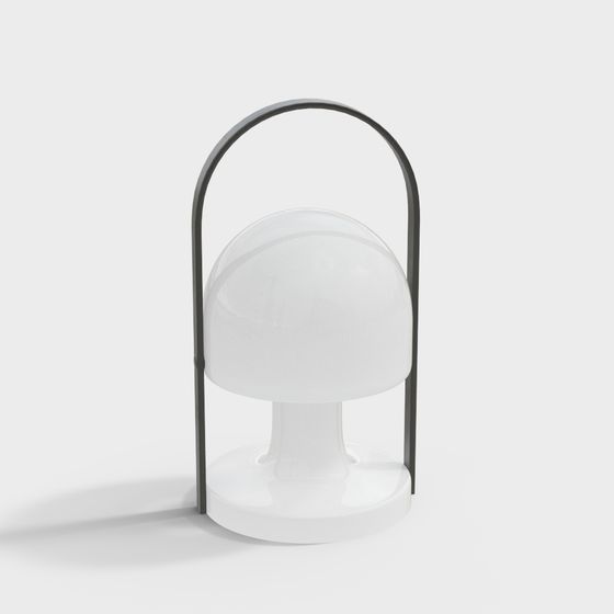 Arched Light Shadow Table Lamp 3D model