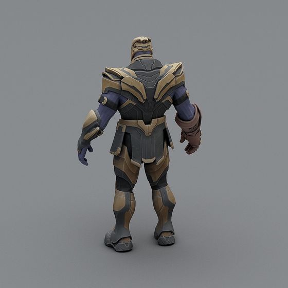 Futuristic Warrior 3D model