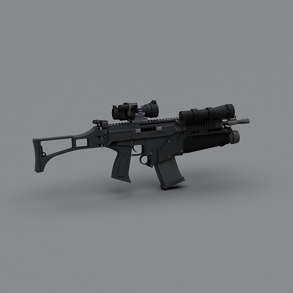Future Assault Rifle 3D model