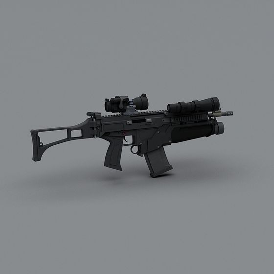 Future Assault Rifle 3D model