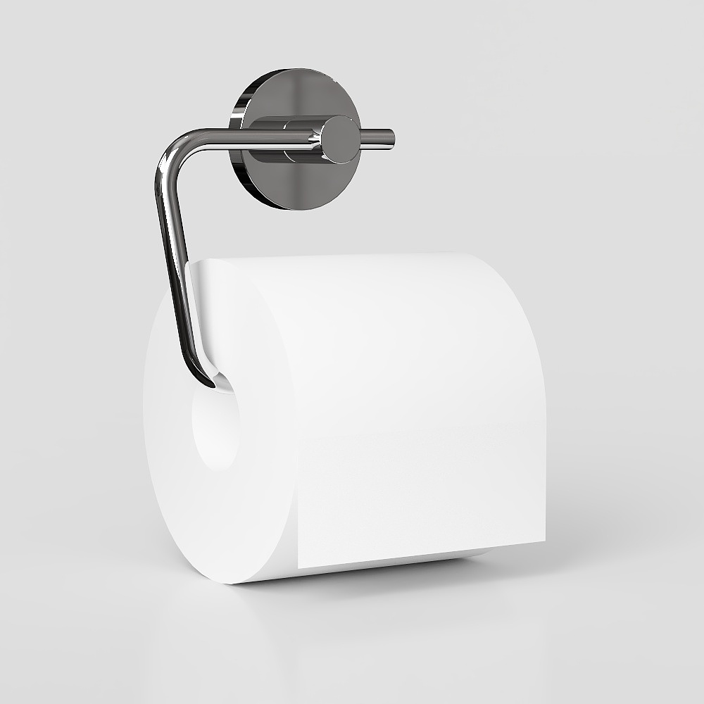 Minimalist Bathroom Tissue Holder 3D model