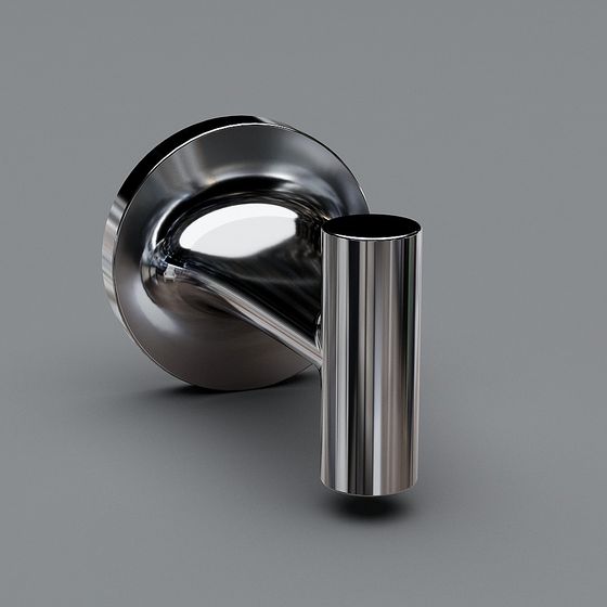 Futuristic Metal Hook 3D model