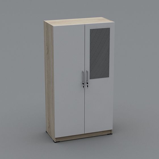 Low Poly Storage Roon Elegant Low-Poly Storage Cabinet 3D model for Modern Spaces