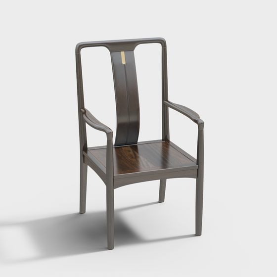 Elegant Minimalist Chair 3D model for Modern Design