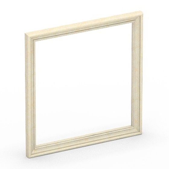 Rectangular Window Cover-04 in White