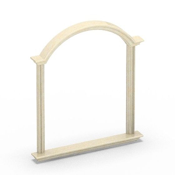 Curved Window Cover 3D Model