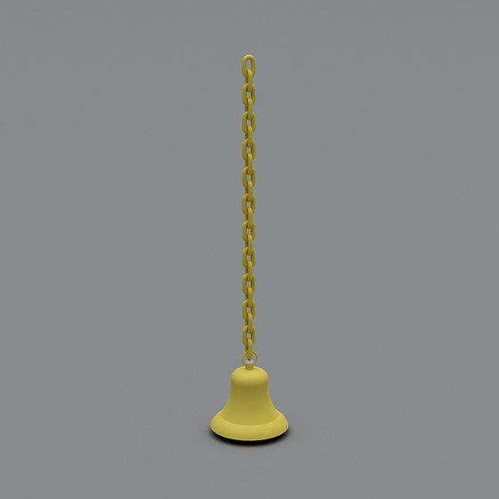 Bells Chain 3D Model with Retro and Modern Design