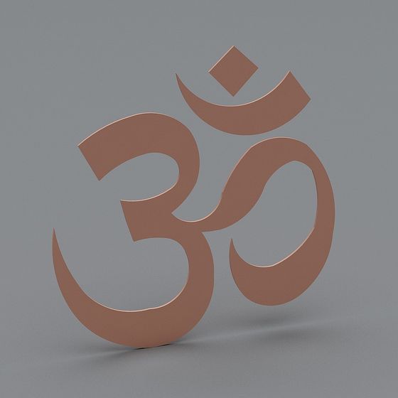 Stylish Om Symbol 3D Model for Creative Projects