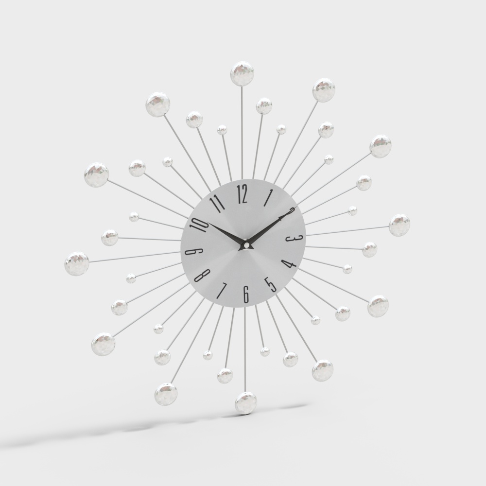 85516 MTL HORLOGE MURALE 15"D