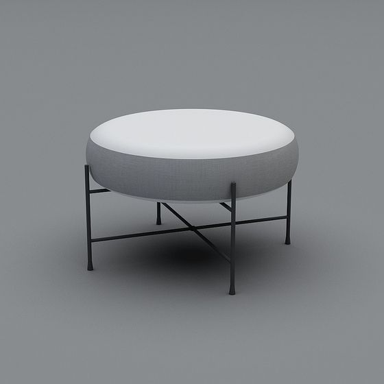 Low Poly Round Table 3D model Design